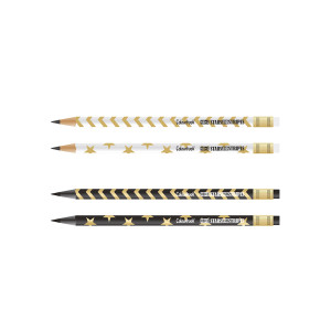 Matita con gomma stelle e strisce colourbook  hb2