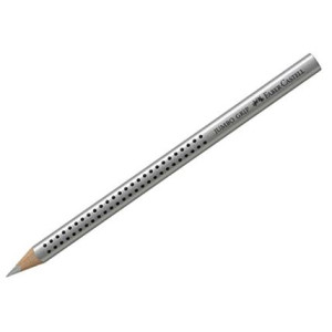 Matite Faber triangolari jumbo grip argento
