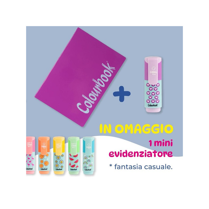 Maxi Colourbook bicolor 1rigo 6pz + evidenziatori