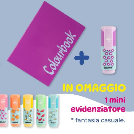 Maxi Colourbook bicolor 5mm 6pz + evidenziatori