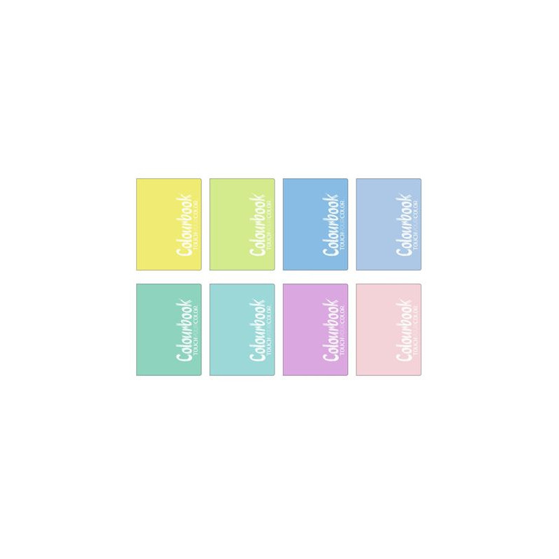 Maxi quaderno brossurato pastello 96fg Colourbook 5mm (list.€4,20)