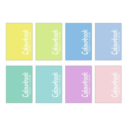 Maxi quaderno brossurato pastello 96fg Colourbook 5mm (list.€4,20)