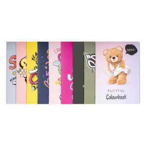 Maxi quaderno Colourbook  plus 100gr rig. C  Funny and Bears