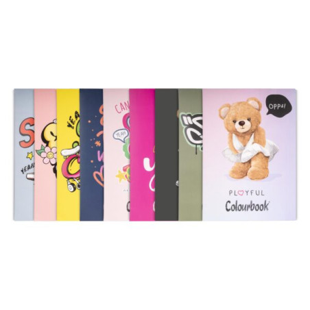 Maxi quaderno Colourbook  plus 100gr rig. Q  Funny and Bears