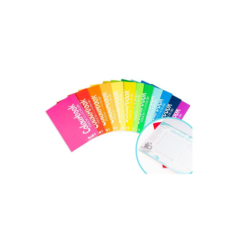 Maxi quaderno Colourbook Plus 100gr - rigo 10mm  96ff