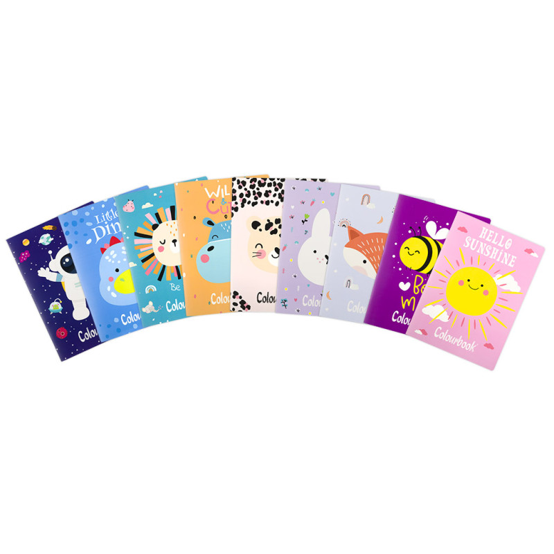 Maxi quaderno Colourbook plus wild & cute 100gr 36fg / 72pg - rigo Q
