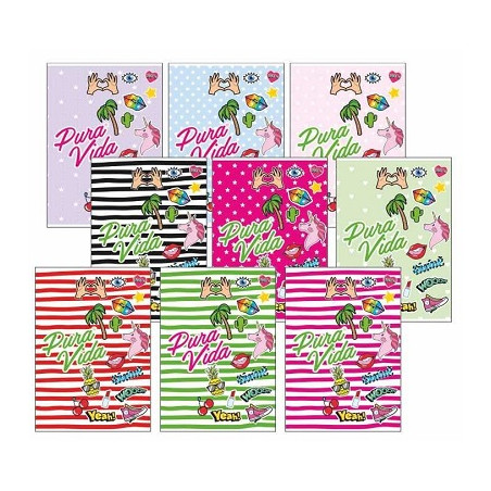 Maxi quaderno colourbook Pura vida 18 1 rigo