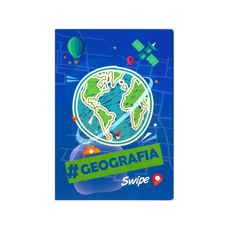 Maxi quaderno Materia geografia rig. 5mm