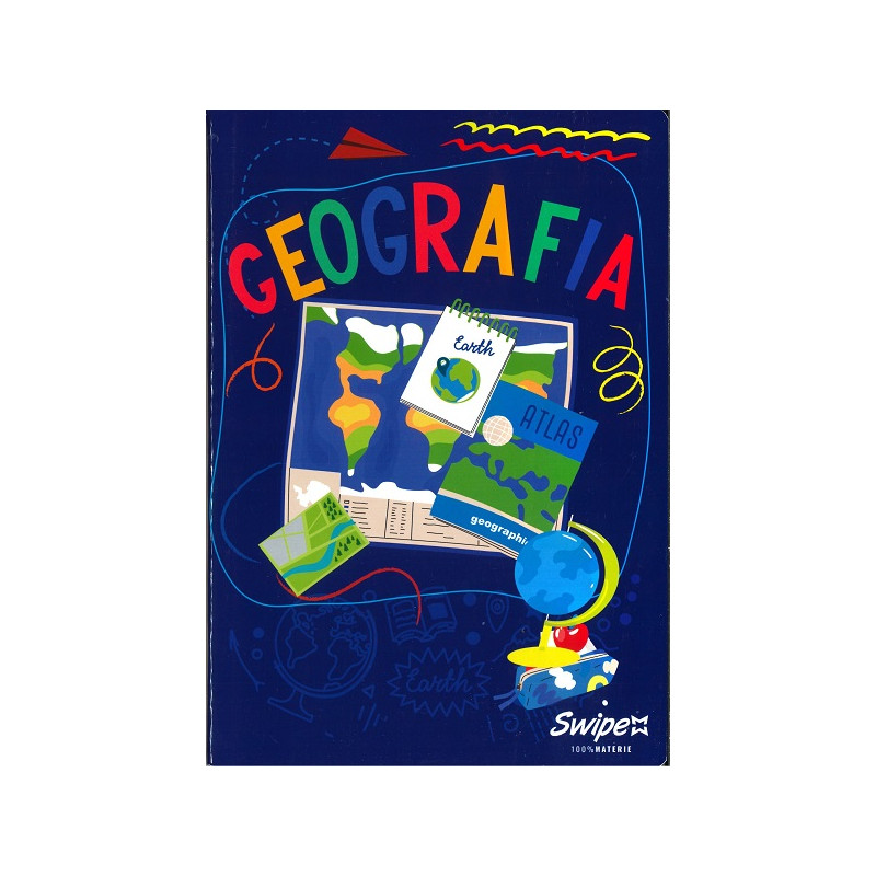 Maxi quaderno Materia geografia rig. 5mm