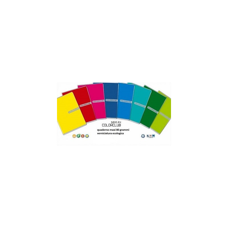Maxi quaderno monocolore Colorclub 40fg / 80pg - B