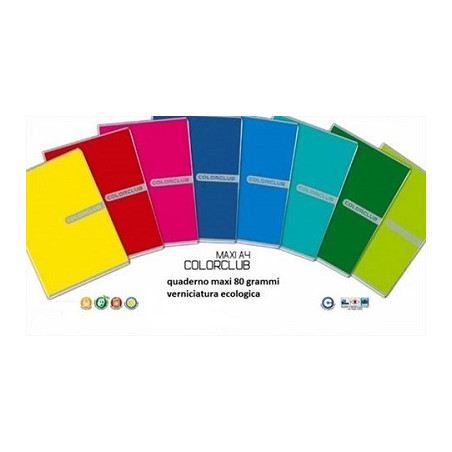 Maxi quaderno monocolore Colorclub 40fg / 80pg - B