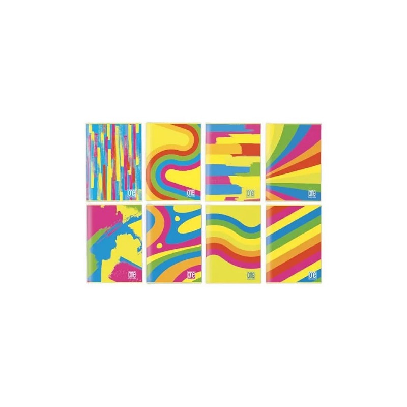 Maxi quaderno One Color 20ff / 40pg  80gr - rigo  1rigo  fantafluo