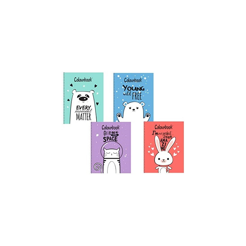 Maxi quaderno pastelloso/kawaii colourbook 5mm