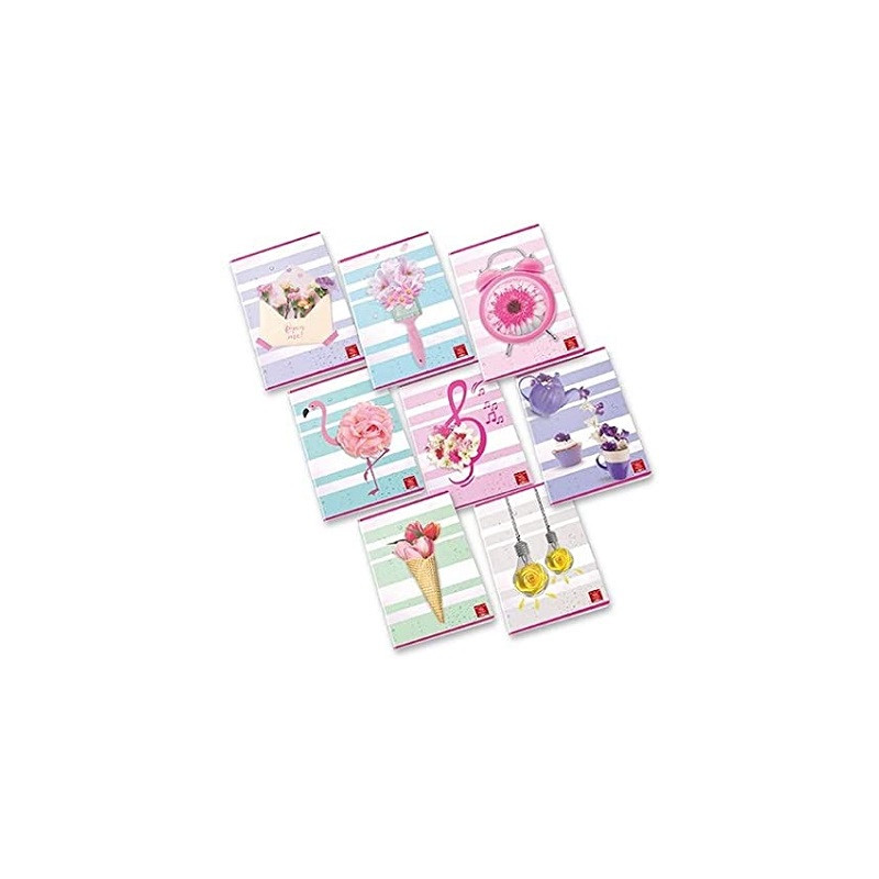 Maxi quaderno Pigna Floral Fancy 48fg / 96pg - rigo C