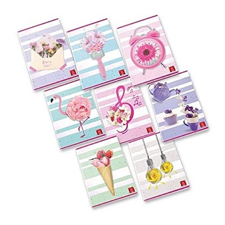 Maxi quaderno Pigna Floral Fancy 48fg / 96pg - rigo Q
