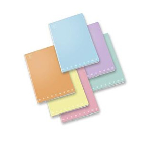Maxi quaderno Pigna monocromo Pastel 48fg / 96pg - rigo Q