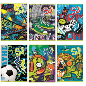 Maxi quaderno Seven SJ GANG Boy rigatura Quadretti 4 e 5 elementare (€2,50)
