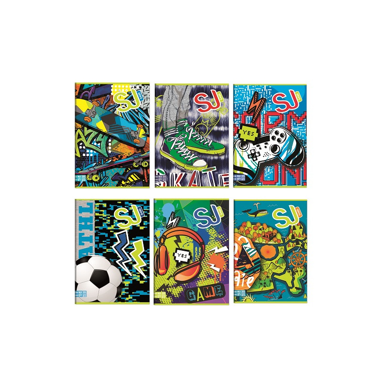 Maxi quaderno Seven SJ GANG Boy rigatura Quadretti 4 e 5 elementare (€2,50)