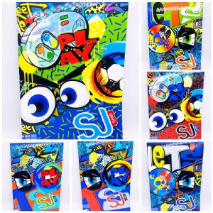Maxi quaderno Seven sj gang FACCE BOY rigatura Quadretti 4 e 5 elementare (€2,50)