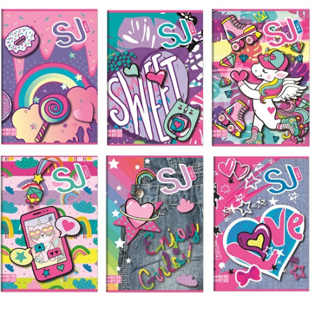 Maxi quaderno Seven SJ GANG Girl rigatura A 1 e 2 elementare (€2,50)