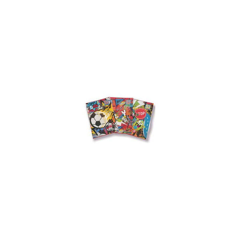 Maxi quaderno Seven SJ GANG WONDROUS boy rigatura A (€2,90)