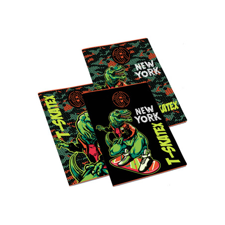 Maxi quaderno SHOUT T-SKATEX dinosauro rig.A (rigo 1-2 elmentare)