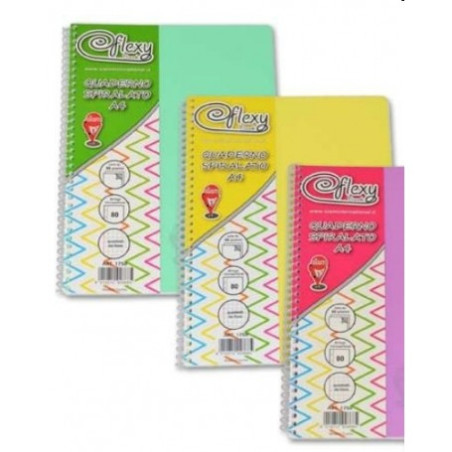 Maxi Spiralato A4 80fg 80gr copertina plastica 5 mm