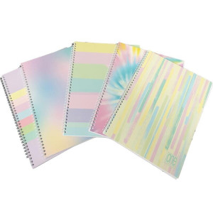 Maxi spiralato A4 One Color 1 rigo 60fg PASTELPLUS
