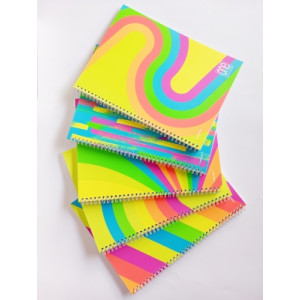 Maxi spiralato A4 One Color 5MM 60fg fantafluo