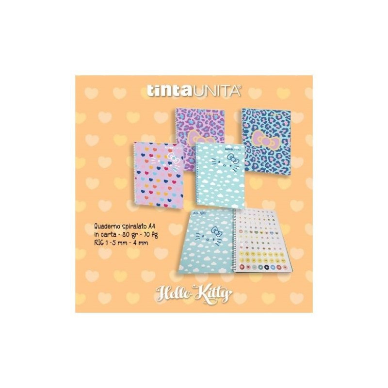Maxi spiralato Tintaunita 5mm Hello Kitty