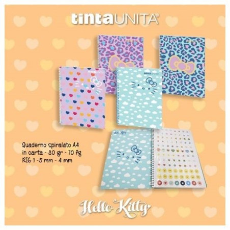 Maxi spiralato Tintaunita 5mm Hello Kitty