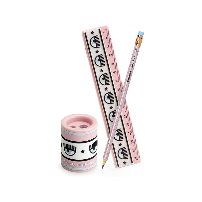 OFFERTA  Temperamatite+matita+righello Chiara Ferragni 2022