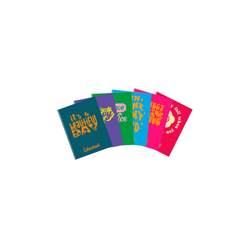 OFFERTA Maxi Spiralato A4 Colourbook 80fg 1 rigo (list.€5,20)