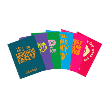 OFFERTA Maxi Spiralato A4 Colourbook 80fg 1 rigo (list.€5,20)