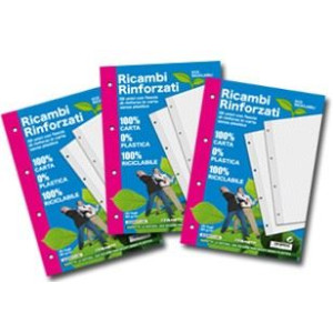 Ricambi A4 rinforzati A4 1 rigo