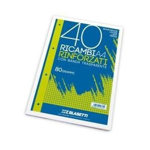 Ricambi A4 rinforzati bianco