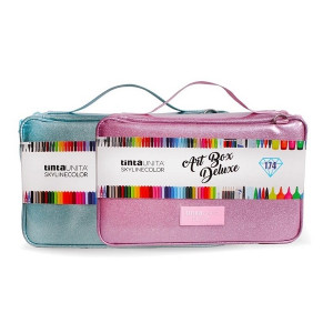Astuccio Tinta Unita Art Box Premium Luxury 72 pastelli+24 acquerellabili+24 brush+36 pennarelli+ 5 evidenziatori+ 4 penne