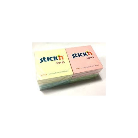 MEMO STICK 76x76 colori pastello 12bl da 100fg