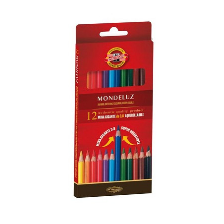 Pastelli acquarellabili Koh-I-Noor Mondeluz a 12pz