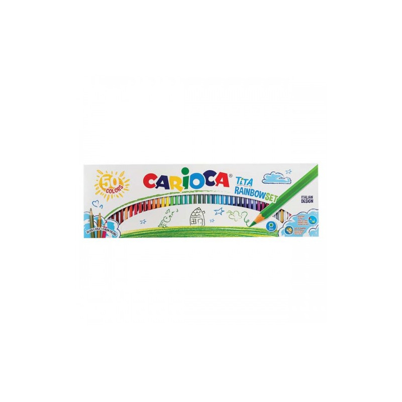 Pastelli Carioca TITA rainbow scatola da 50pz