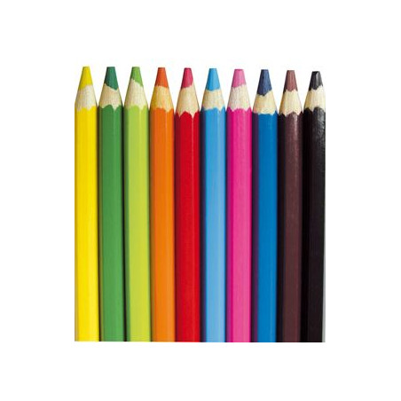 Pastelli Fibracolor Hi-Text p/grossa 48pz - pastelloni