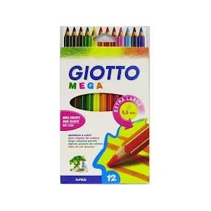 Pastelli giotto mega a 12 - pastelloni OFFERTA