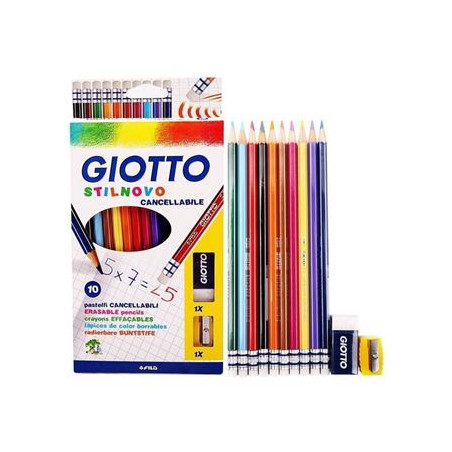 Pastelli Giotto Stilnovo a 10 cancellabili
