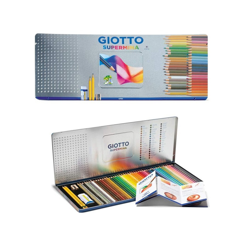 Pastelli giotto Supermina metal box 50pz