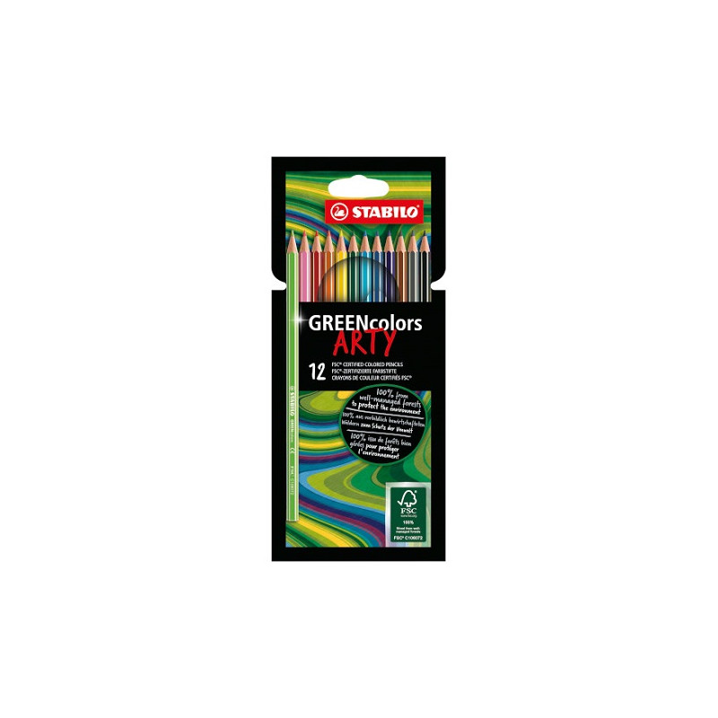 Pastelli Stabilo Greencolor Arty a 12