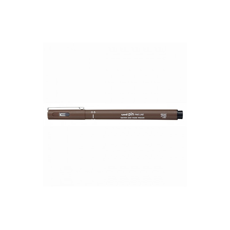 Pennarelli fineliner uni pin 0,5 seppia