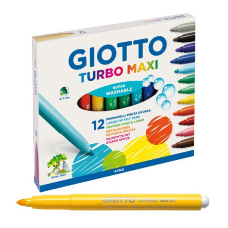 Pennarelli Giotto Turbomaxi a 12 OFFERTA