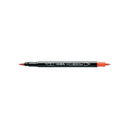 Pennarello doppia punta Aqua Brush Duo Lyra Colore: Arancio chiaro