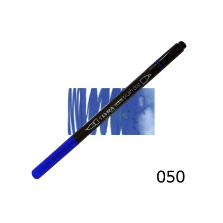 Pennarello doppia punta Aqua Brush Duo Lyra Colore: Blu