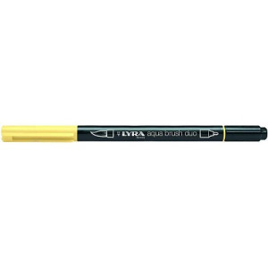 Pennarello doppia punta Aqua Brush Duo Lyra Colore: Giallo di cadmio limone